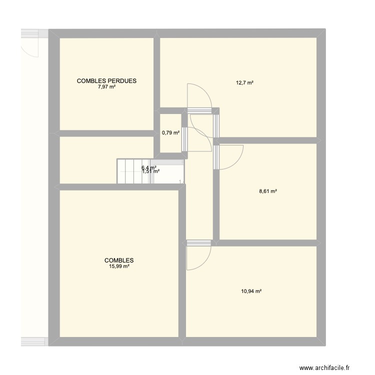 Gélines . Plan de 13 pièces et 160 m2