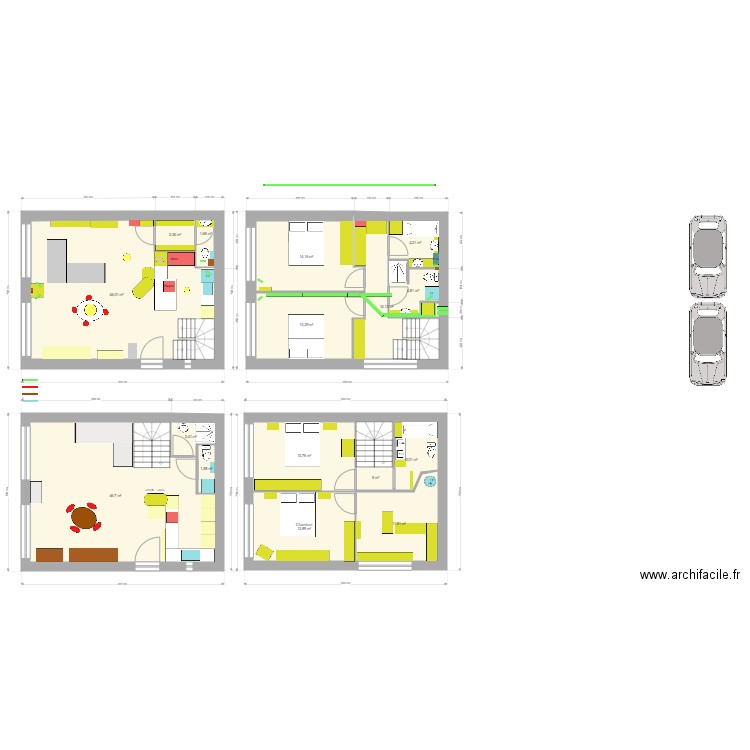 Maison Neuilly 2. Plan de 0 pièce et 0 m2