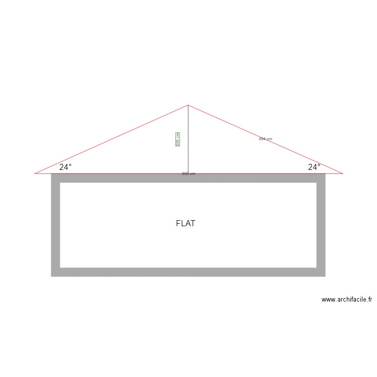 flat roof slope rev1. Plan de 0 pièce et 0 m2
