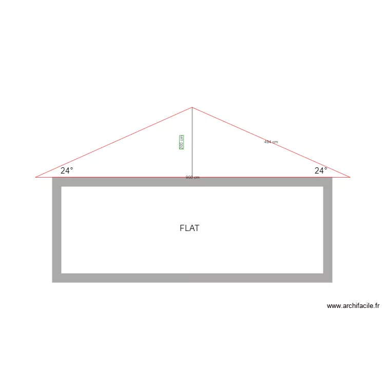 flat roof slope rev1. Plan de 