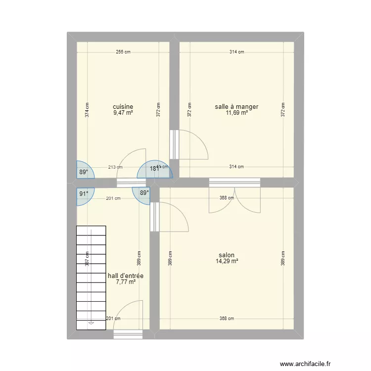 rdc glain. Plan de rdc glain. Plan de