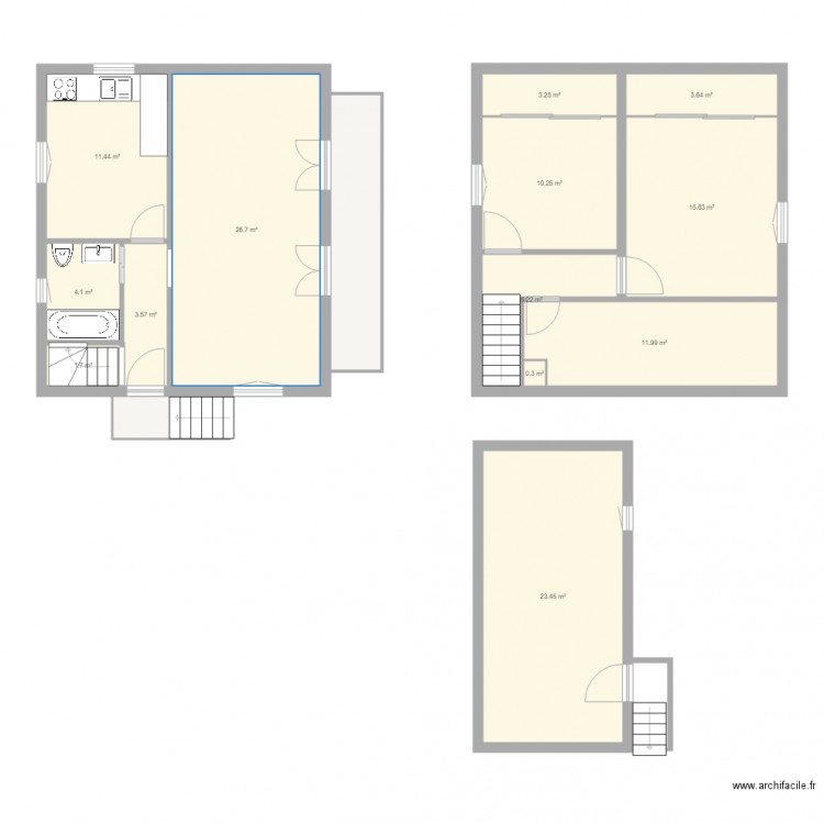 Maison Valais-2. Plan de 15 pièces et 132 m2