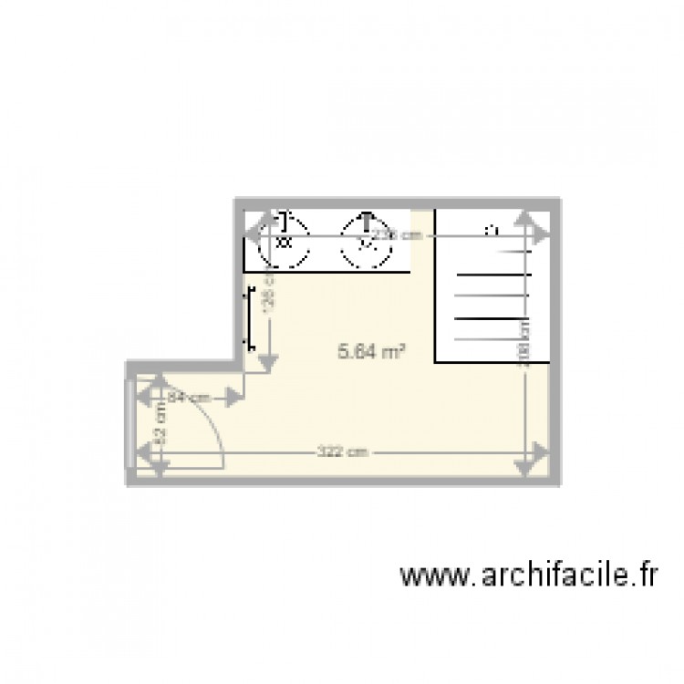 SDB Maunoury. Plan de 0 pièce et 0 m2