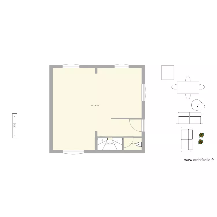 REZ DE CHAUSSEE. Plan de 