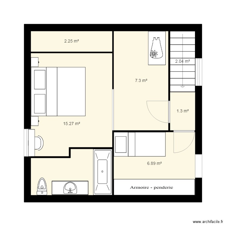 ETAGE. Plan de 0 pièce et 0 m2