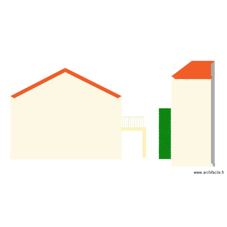 PLAN DE COUPE. Plan de 3 pièces et 72 m2