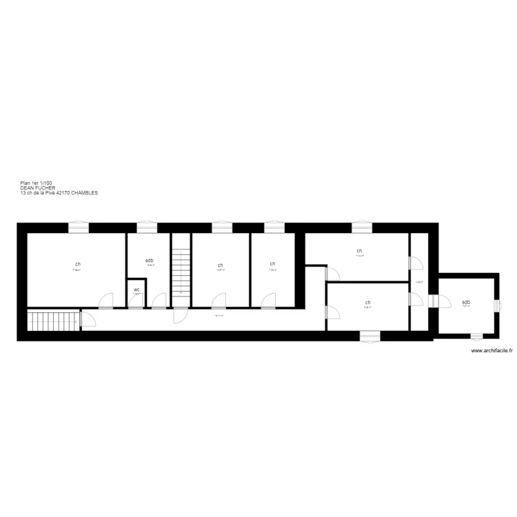 plan DEAN FUCHER Chambles. Plan de 