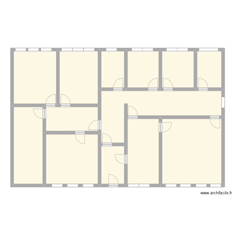 pms ath. Plan de 13 pièces et 174 m2