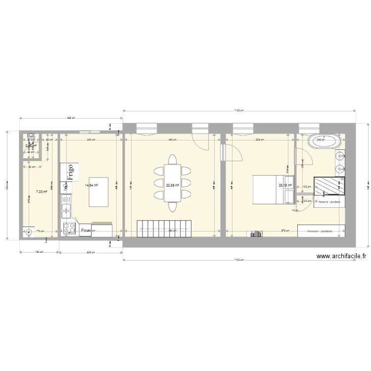 rez de jardin 2. Plan de 0 pièce et 0 m2