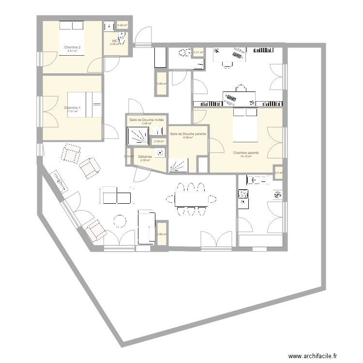 Appartements Joints . Plan de 0 pièce et 0 m2