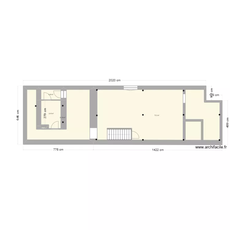 cabinet d'avocat '' sous sol''. Plan de 