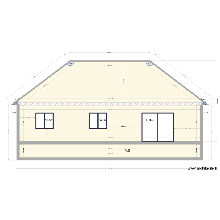 futur maison sud. Plan de 0 pièce et 0 m2