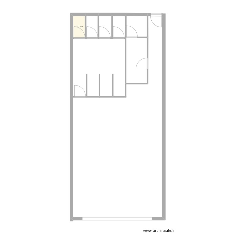 Myotec 2. Plan de 1 pièce et 1 m2