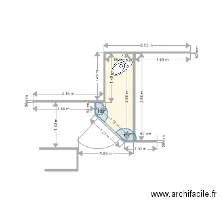 Plan WC Isabelle 2. Plan de 0 pièce et 0 m2