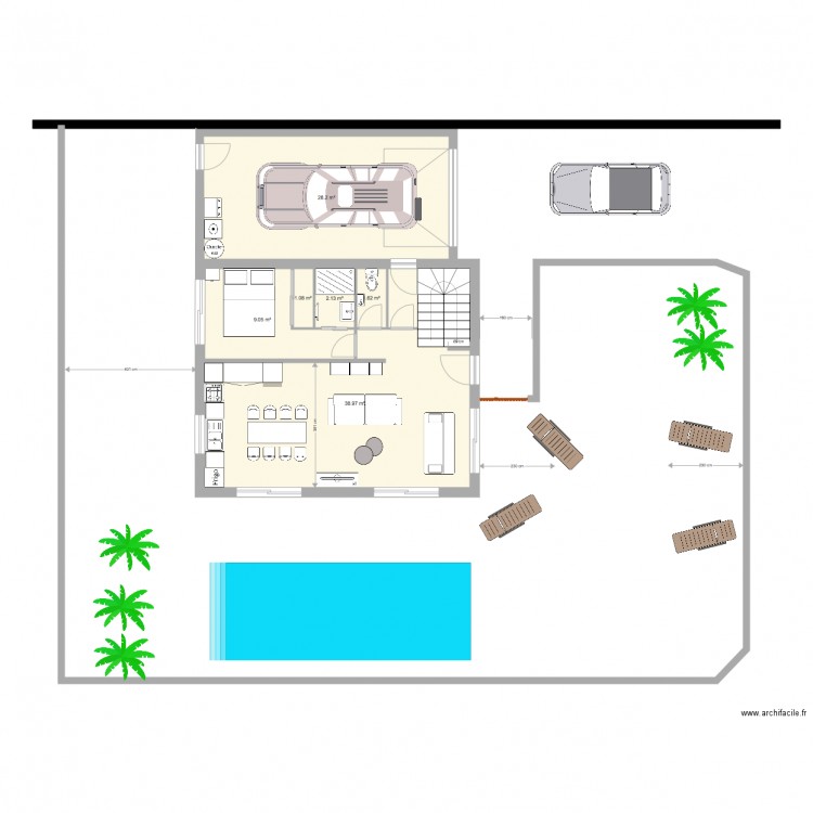 RDC. Plan de 0 pièce et 0 m2