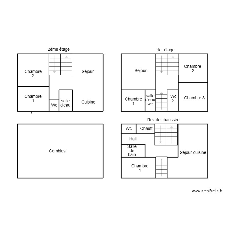 QUIMPER APPAMON. Plan de 17 pièces et 63 m2