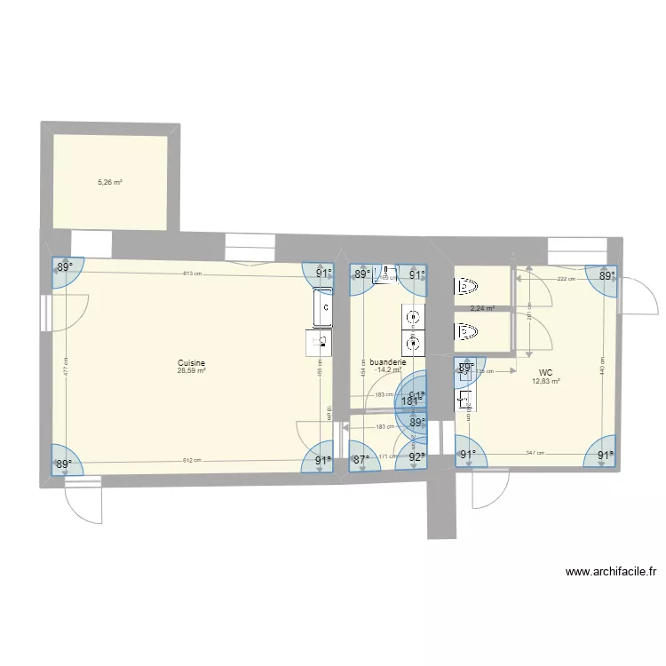 chiotte rdc. Plan de 
