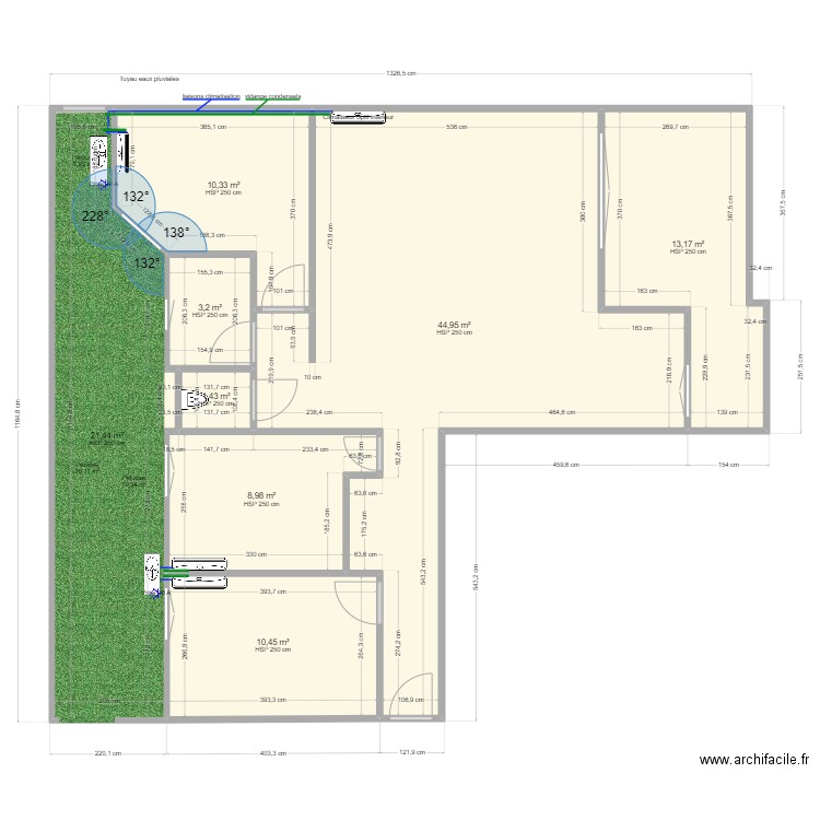 nice. Plan de 8 pièces et 114 m2