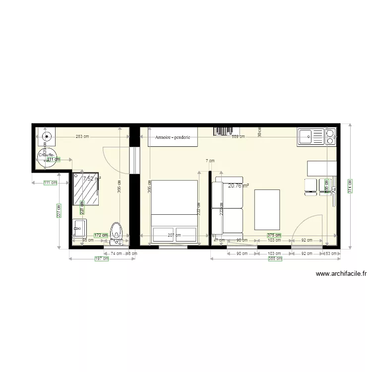 studio arri&egrave;re. Plan de 