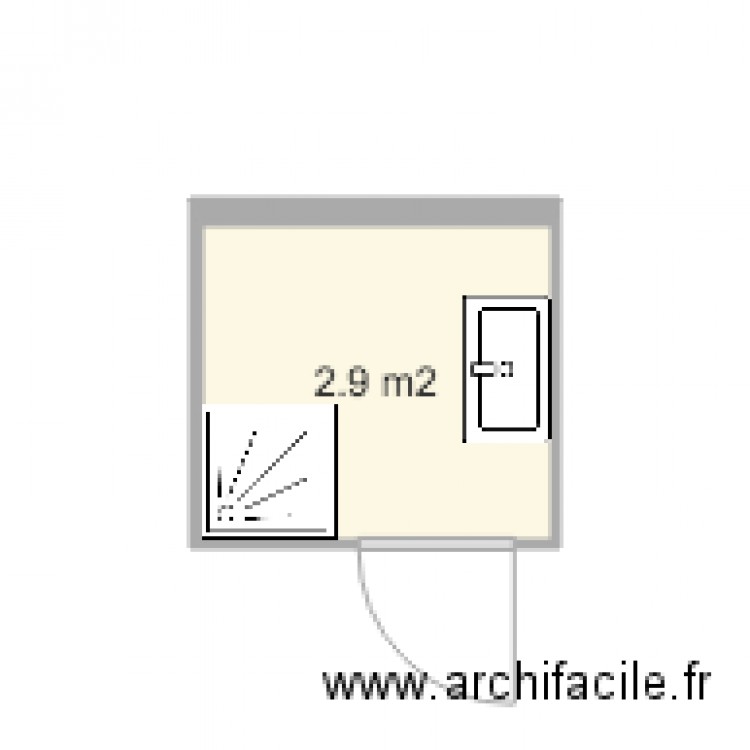 plan TAIRI SDB. Plan de 0 pièce et 0 m2