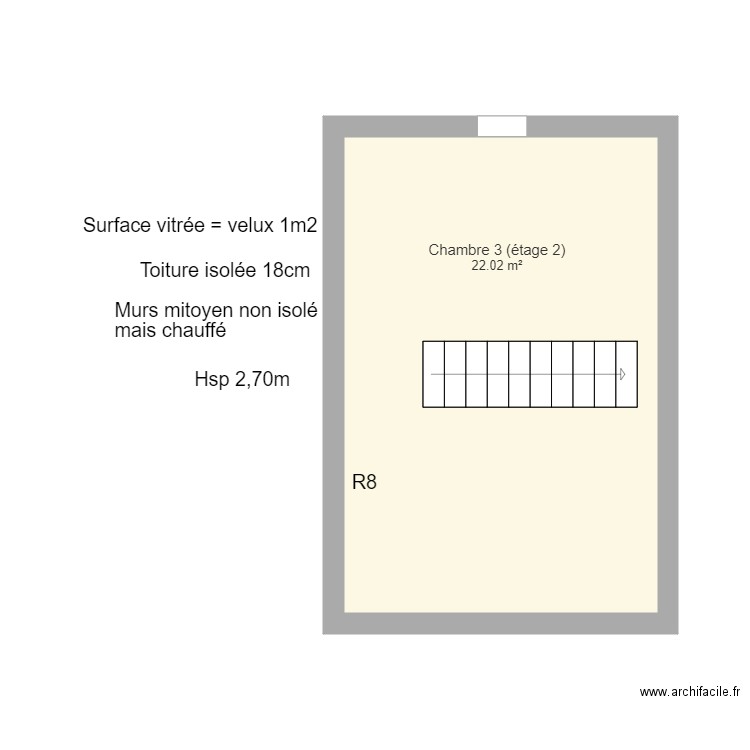 Etage 2 BASTIEN. Plan de 0 pièce et 0 m2