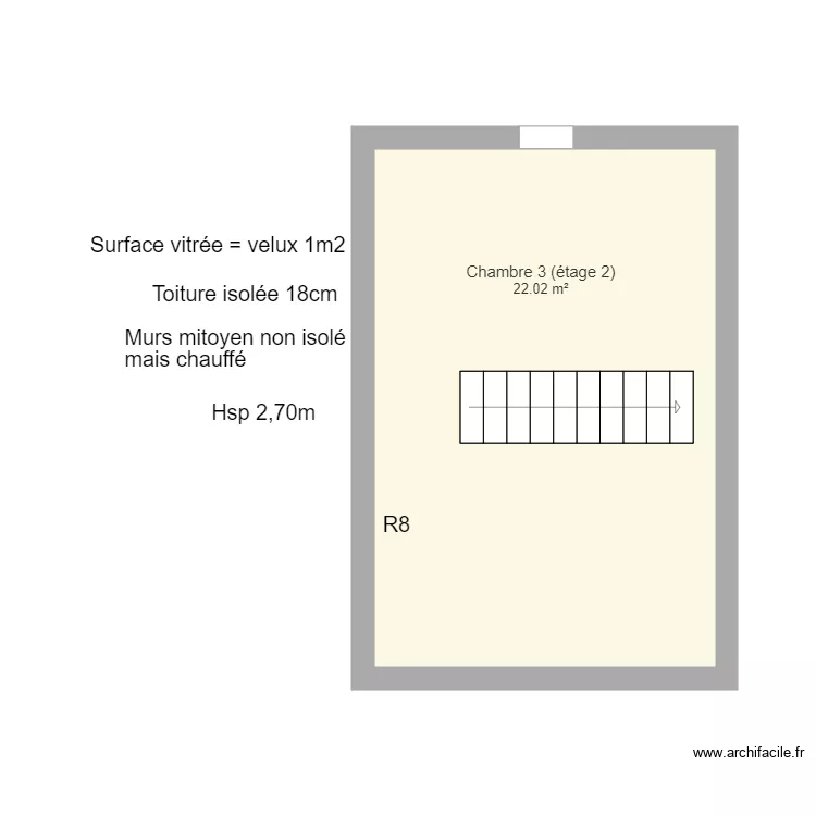 Etage 2 BASTIEN. Plan de 