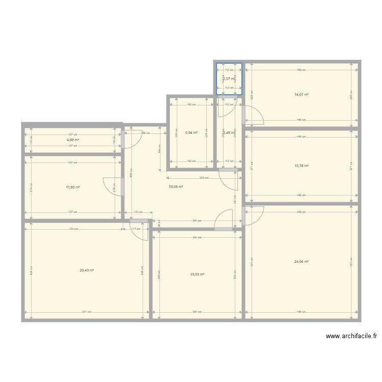 Plan existant. Plan de 0 pièce et 0 m2