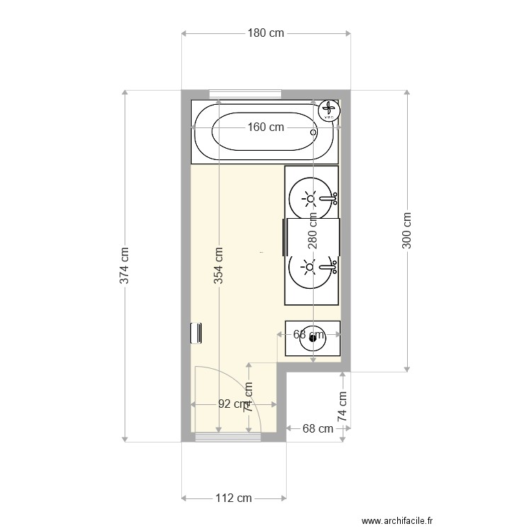  SDB MOUSSY. Plan de 0 pièce et 0 m2