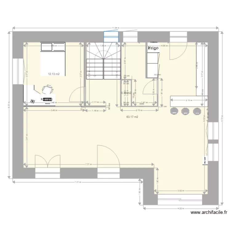 maison v3. Plan de 