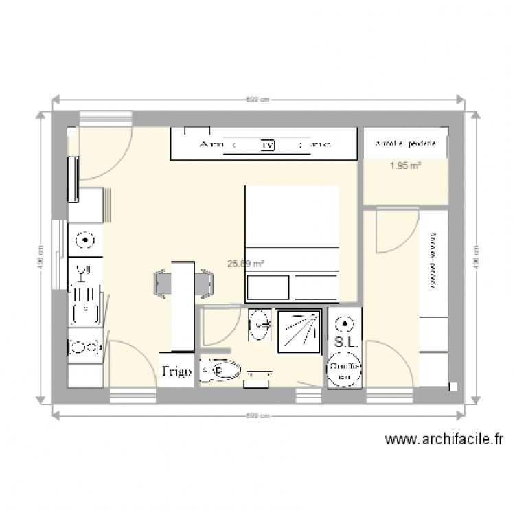 New Garage meubles sans EDF 1. Plan de 0 pièce et 0 m2