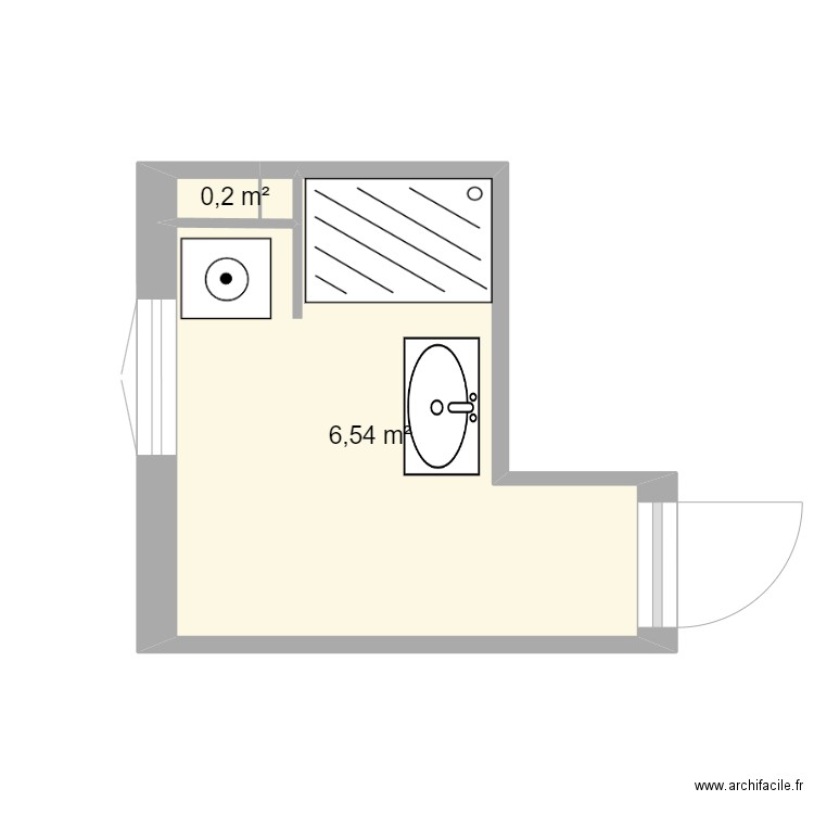 sdb. Plan de 0 pièce et 0 m2