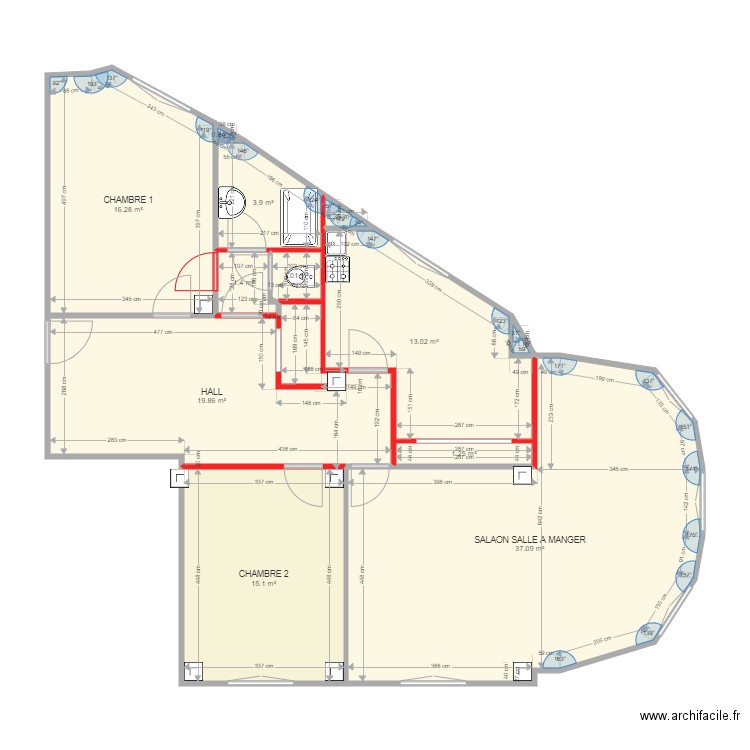 CONDORCETORIGINAL. Plan de 0 pièce et 0 m2