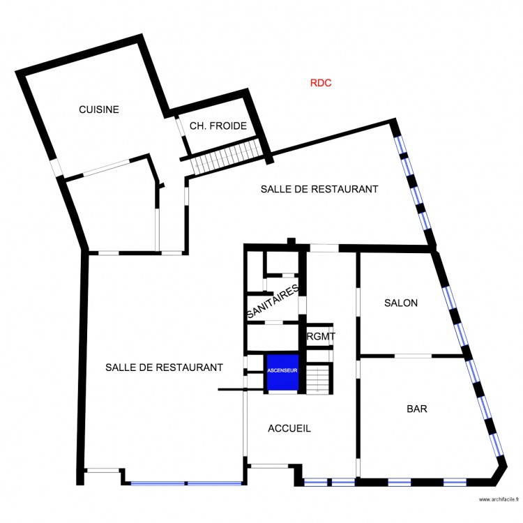 HDF RDC. Plan de 0 pièce et 0 m2