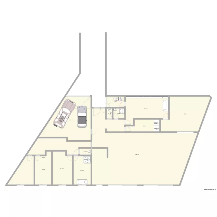 Loft et studio V4. Plan de 
