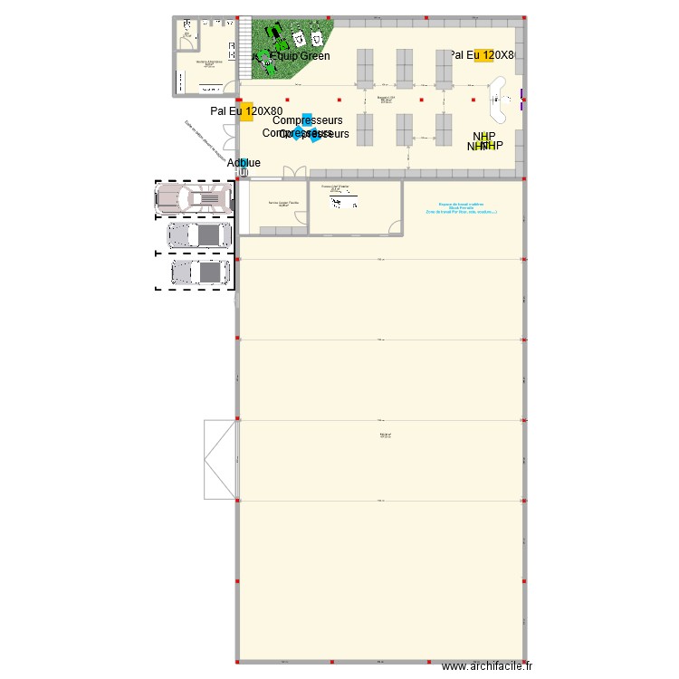 Agrimeca70 Dampierre/ salon V3. Plan de 13 pièces et 1489 m2