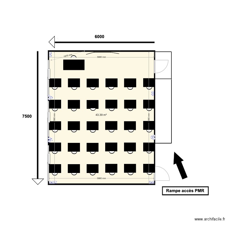 PLAN       SALLE DE COUR. Plan de 0 pièce et 0 m2