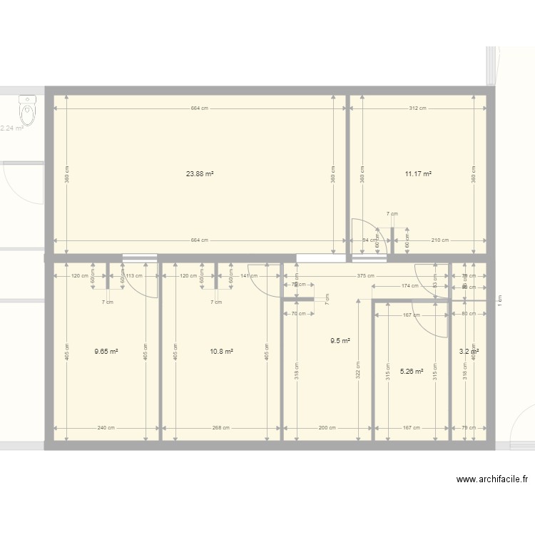 projet amilly avec etage. Plan de 0 pièce et 0 m2