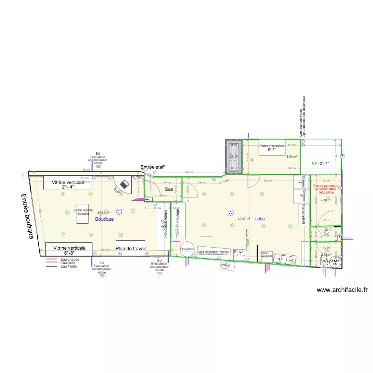 Plan piscine 11  Panneaux sandwich. Plan de 
