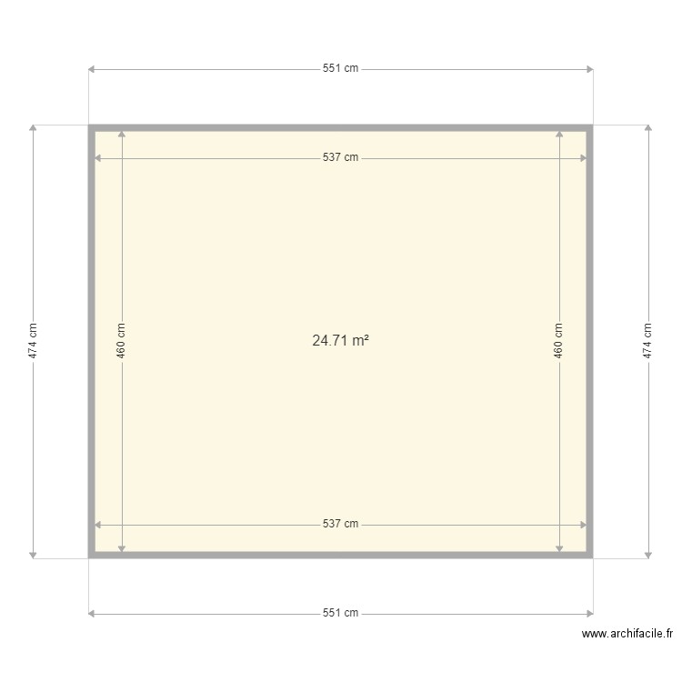 F2 rdc cote garage. Plan de 0 pièce et 0 m2