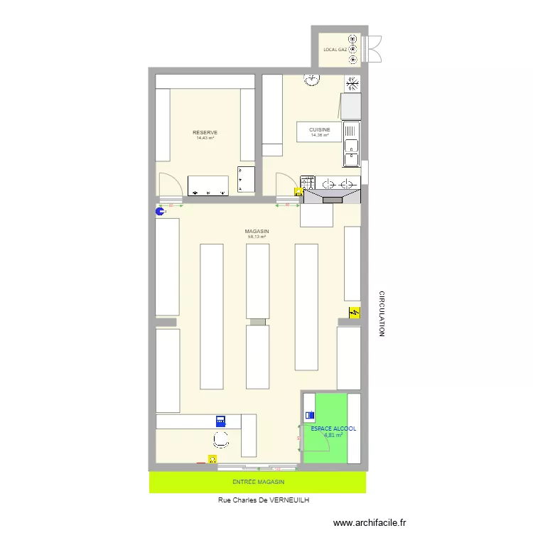 L AUBERGE DE L AVENIR. Plan de 
