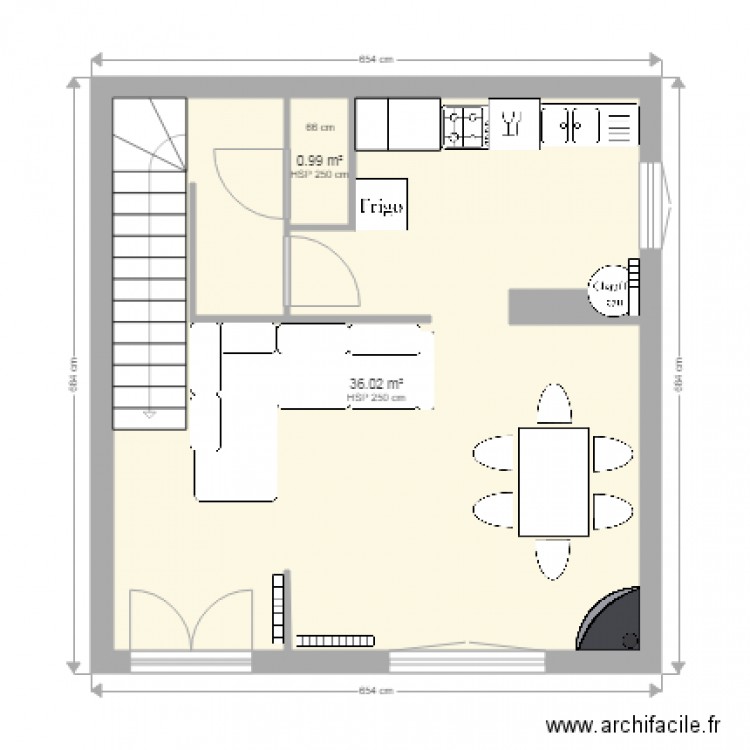 1er étage N7 modif 6. Plan de 0 pièce et 0 m2