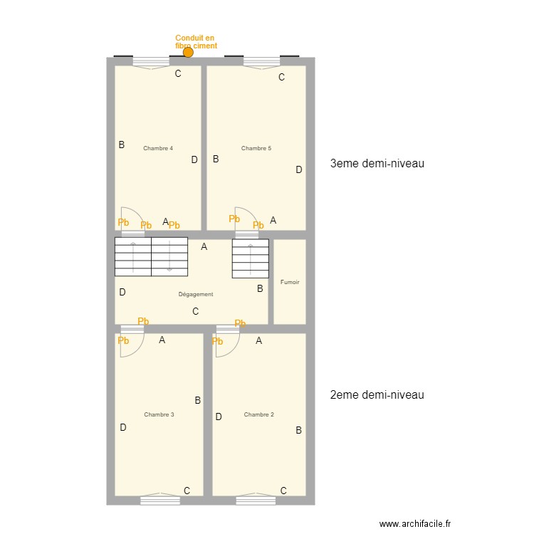 Croquis LIENHARD Etage. Plan de 0 pièce et 0 m2