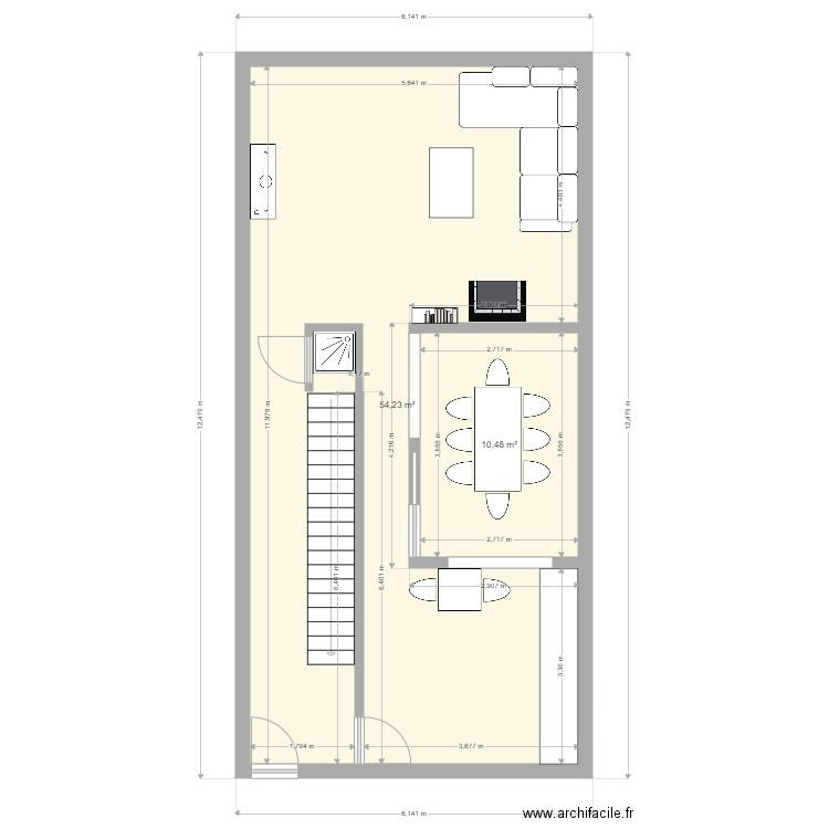 RDC SAINT LIZIER PROPOSITION 1. Plan de 0 pièce et 0 m2