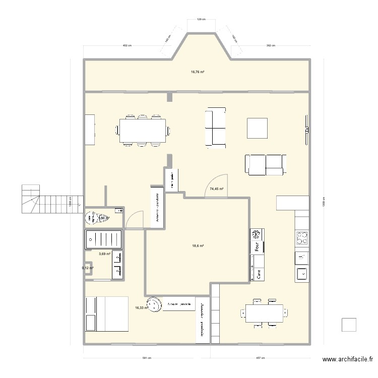Pornichet De Gaulle RDC Base V5. Plan de 0 pièce et 0 m2