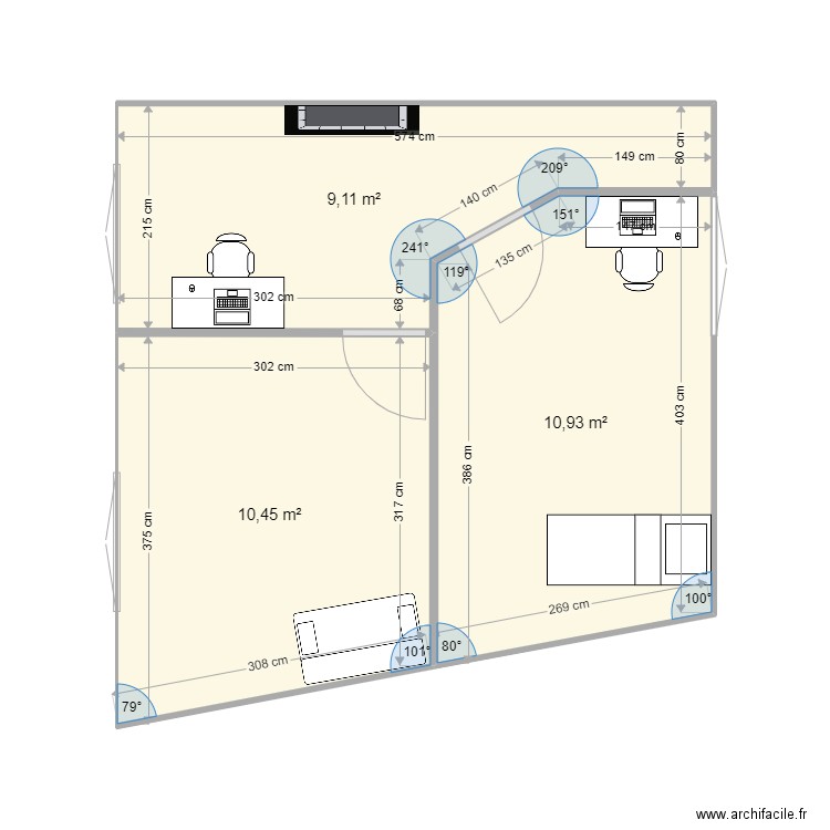 Chmabres. Plan de 0 pièce et 0 m2