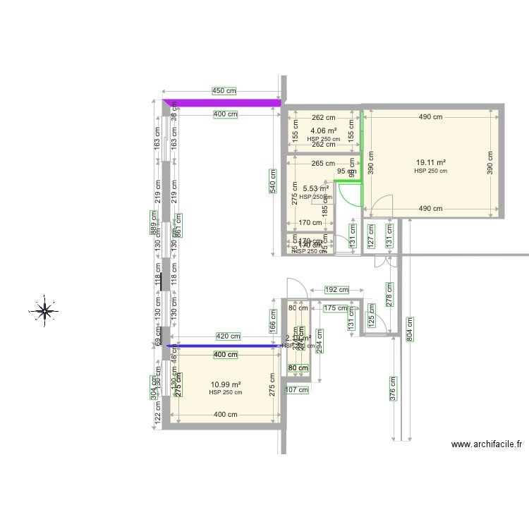 plan complet platrerie. Plan de 0 pièce et 0 m2