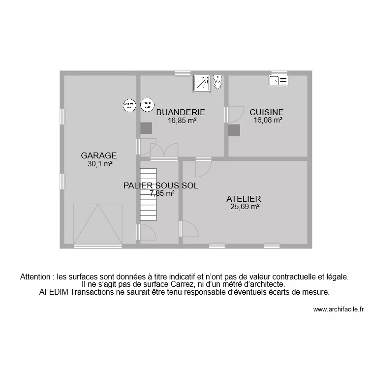 BI8238 SOUS SOL. Plan de 
