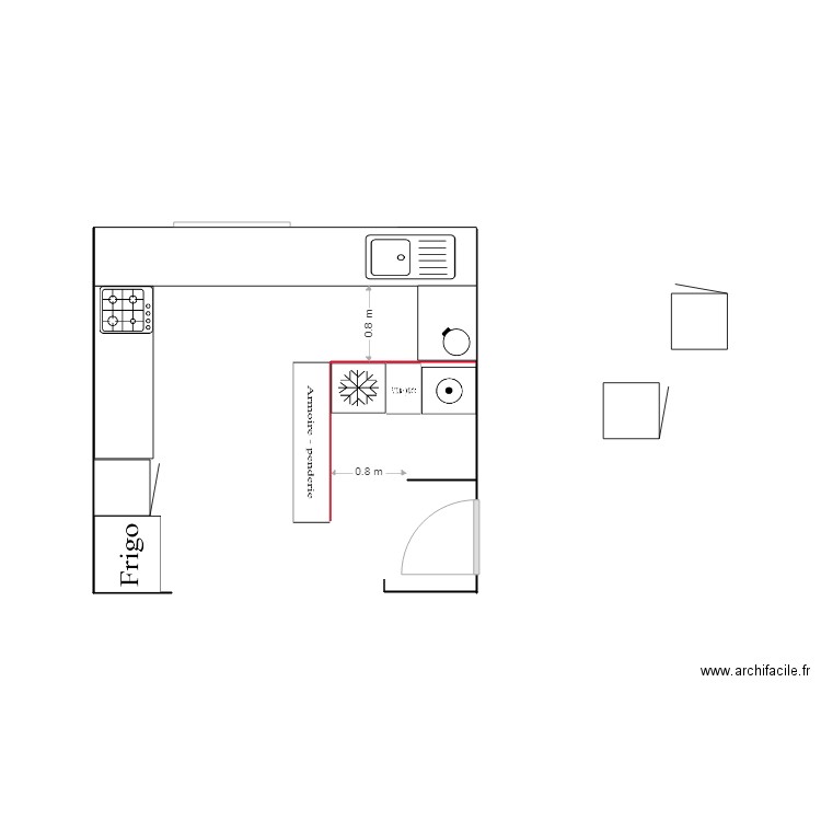 cuisine 3. Plan de 0 pièce et 0 m2