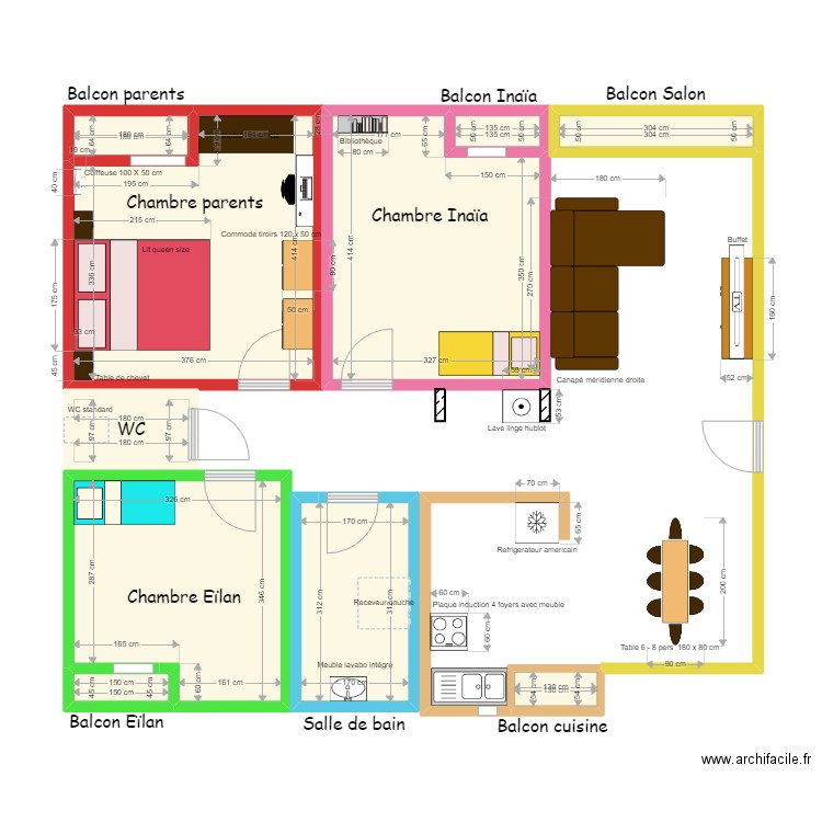 Appartement Corissante - v00. Plan de 10 pièces et 49 m2