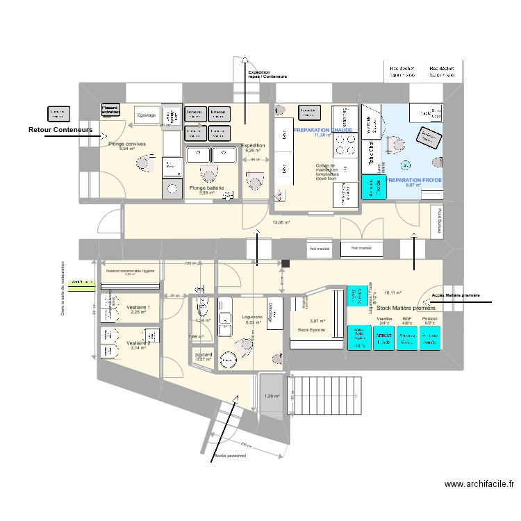 Mendionde 011. Plan de 16 pièces et 99 m2